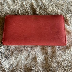 Coach Wallet Coral